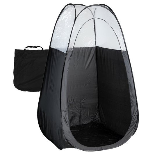 Black Pop-Up Spray Tan Tent